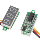 2pcs Hot 0-100V Red LED 3-Digital Display Voltage Voltmeter Panel Motor Best
