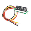 2 x Mini DC 0-100V Red LED 3-Digital Display Voltage Voltmeter Panel Motor New