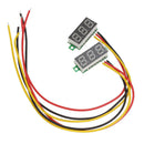 2 x Mini DC 0-100V Red LED 3-Digital Display Voltage Voltmeter Panel Motor New