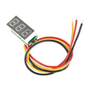 2 x Mini DC 0-100V Red LED 3-Digital Display Voltage Voltmeter Panel Motor New