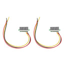 2pcs Hot 0-100V Red LED 3-Digital Display Voltage Voltmeter Panel Motor Best