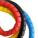 8mm 2m Pipe Cable Organizer Line Wire Cover Protection Spiral Winding Anti-break