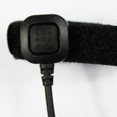 1x Throat Mic Air Acoustic Tube Earpiece Headsets for Walkie Talkie Black Hot