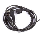 Throat Mic Air Acoustic Tube Earpiece Headsets for Walkie Talkie Black