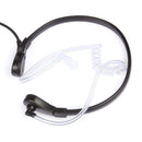 1x Throat Mic Air Acoustic Tube Earpiece Headsets for Walkie Talkie Black Hot