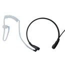 1x Throat Mic Air Acoustic Tube Earpiece Headsets for Walkie Talkie Black Hot