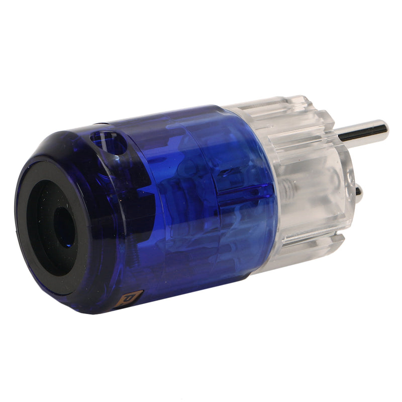 C-037 P-037E Rhodium Plated EUR Schuko AC EU Power Plug IEC Power Connector New