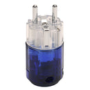 C-037 P-037E Rhodium Plated EUR Schuko AC EU Power Plug IEC Power Connector New