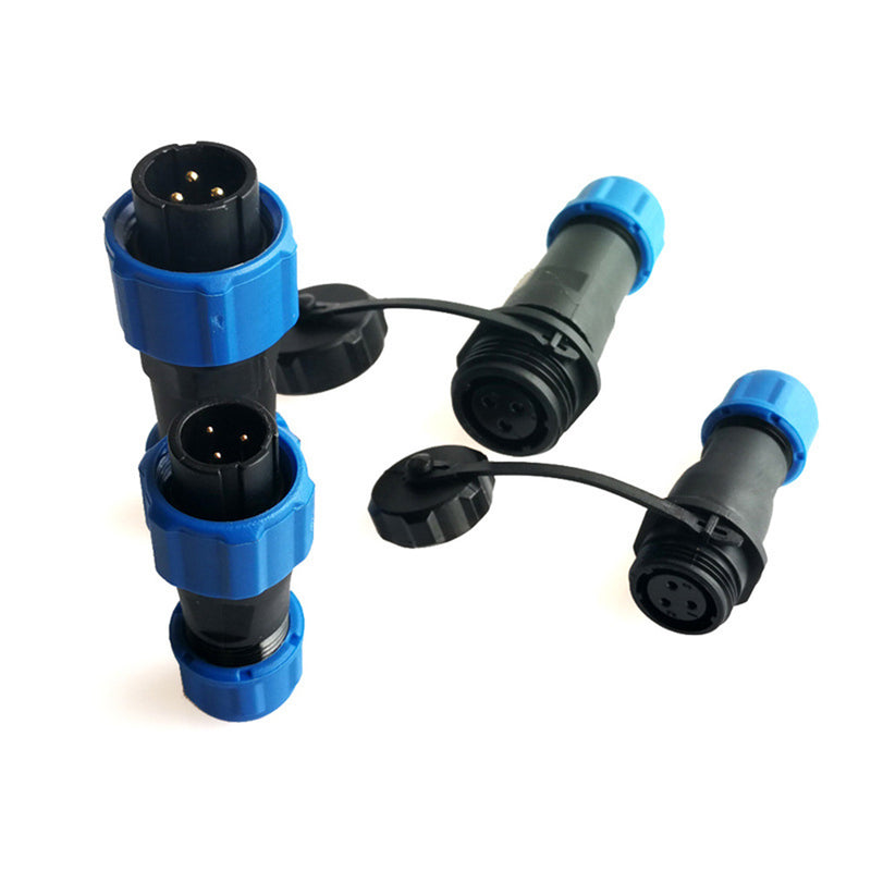 1 Set 3 Pin Wiring Waterproof Connector IP68 Circular Air Plug Socket SP16 New