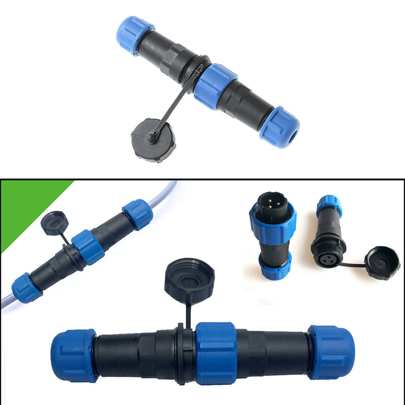 1 Set 3 Pin Wiring Waterproof Connector IP68 Circular Air Plug Socket SP16 New