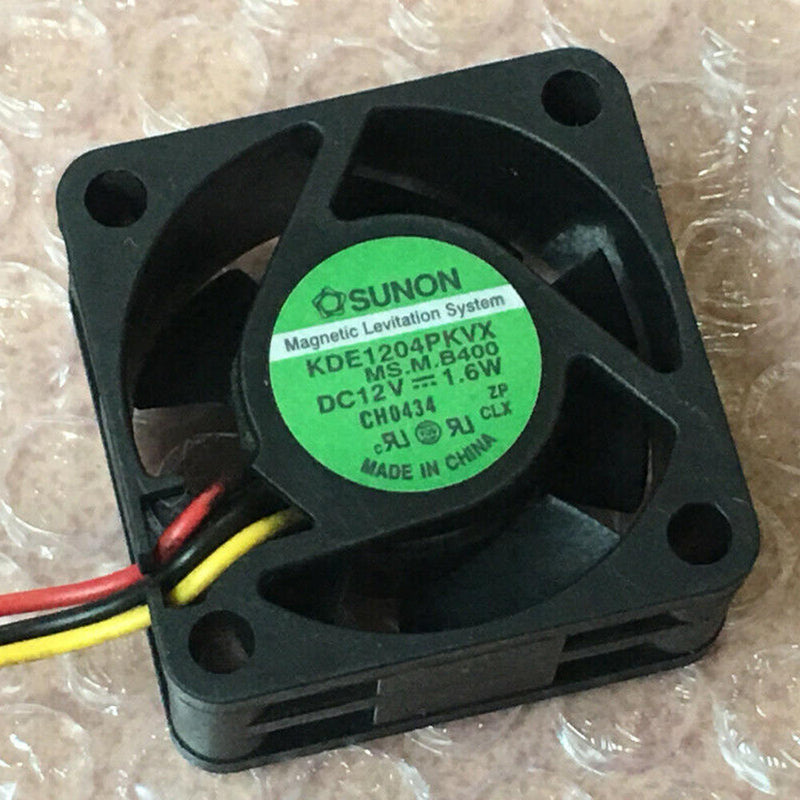 1 x SUNON KDE1204PKVX 12V 1.6W 3pin Cooler Cooling Fan 40*40*20mm Black Best