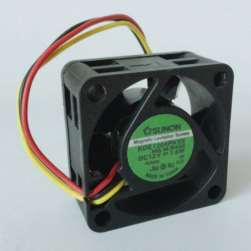 1 x SUNON KDE1204PKVX 12V 1.6W 3pin Cooler Cooling Fan 40*40*20mm Black Best