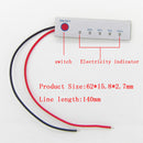 3S Lithium Li-ion 18650 12V BMS Battery Capacity Level LED Indicator Panel Meter
