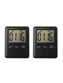 2 x Digital LCD Kitchen Timer Magnetic Pocket Cook Restaurant Egg Counter Alarm
