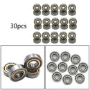 30x Ball Bearing Dual Shielded Metal Chrome Skateboard Inner Diameter 8 (mm)