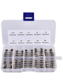 100Pcs Set 5x20mm Quick Blow Glass Tube Fuse Assorted Kits Fast-blow Glass Fuses