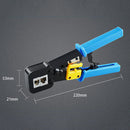 Crimp Tool Multi-function Cable Cutter Pass Through Crimper Ethernet