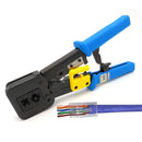 Crimp Tool Multi-function Cable Cutter Pass Through Crimper Ethernet