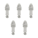 5 Pair GX 12mm 4Pin Female & Male Connector Plug Socket Metal Aviation Plug