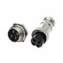 5 Pair GX 12mm 4Pin Female & Male Connector Plug Socket Metal Aviation Plug