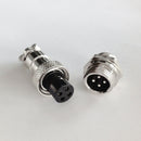 5 Pair GX 12mm 4Pin Female & Male Connector Plug Socket Metal Aviation Plug