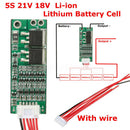 5S 18V 15A 5 Cell Li-ion Lithium Drill Battery BMS Protection PCB Circuit Board