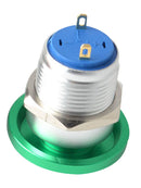 16mm Aluminum Oxide Press Button Switch Ball Shaped Round 1NO Waterproof New 1x