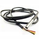2PCS DS1820 Stainless Steel Package Waterproof Temperature Sensor Probe Durable