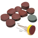 100Pcs 1" Sanding Discs +1" Abrasives Hook & Loop Backer Plate+1/8inch Shank Set