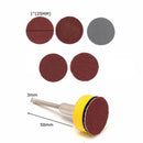100Pcs 1" Sanding Discs +1" Abrasives Hook & Loop Backer Plate+1/8inch Shank Set