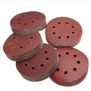 100pcs 5" 60-240 Grit Hook Loop Pads Sanding Disc Orbital Sandpaper Sheet Sander