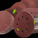 100pcs 5" 60-240 Grit Hook Loop Pads Sanding Disc Orbital Sandpaper Sheet Sander