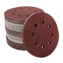 100X 5 Inch Hook And Loop Sanding Discs Sandpaper Disc Sand Paper Polishing Pads