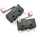 10Pcs Micro Roller Lever Arm Open Close Limit Switch KW12-3 Widely Application
