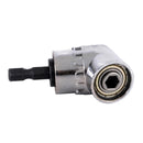 105 Degree Angle 1/4 Extension Hex Drill Bit Screwdriver Socket Holder Adapter