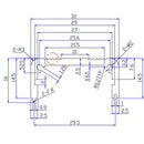 DIY Extruded Electronic Project Aluminum Enclosure Case 29*32*80mm High Quality