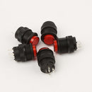 10X OFF-ON LED Light Self-locked Latching Push Button Switch 3A 250VAC Red 4Pin