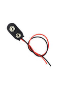 3pcs Snap On 9V Battery Holder Clip Connector Hard Shell 15CM Cable Wire Lead