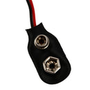 3pcs Snap On 9V Battery Holder Clip Connector Hard Shell 15CM Cable Wire Lead