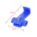 50Pcs New Lock Wiring Clip Electrical Cable Connector Splice Terminals Crimp