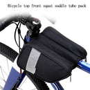 Saddle Bag Bicycle Accessories Front Frame Bag Reflective Strip Storage Bag