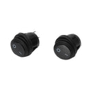 20 Pieces Black Waterproof Mini Round Momentary Push Button Toggle Switch
