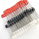 100*1N4148 1N4007 1N5819 1N5399 1N5408 1N5822 FR107 FR207 Diode Assorted Kit New