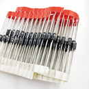 100*1N4148 1N4007 1N5819 1N5399 1N5408 1N5822 FR107 FR207 Diode Assorted Kit New