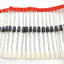100*1N4148 1N4007 1N5819 1N5399 1N5408 1N5822 FR107 FR207 Diode Assorted Kit New
