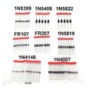 100*1N4148 1N4007 1N5819 1N5399 1N5408 1N5822 FR107 FR207 Diode Assorted Kit New