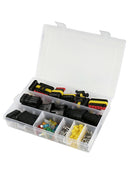 240pcs Car Auto Electrical Wire Connector Plug Kit 1-6 Pin Way + Blade Fuses New