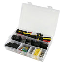 240pcs Car Auto Electrical Wire Connector Plug Kit 1-6 Pin Way + Blade Fuses New
