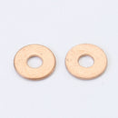 100pcs Brass Flat Washer Copper Crush Washers Gasket Seal Ring For Car Boat