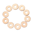 100pcs Brass Flat Washer Copper Crush Washers Gasket Seal Ring For Car Boat